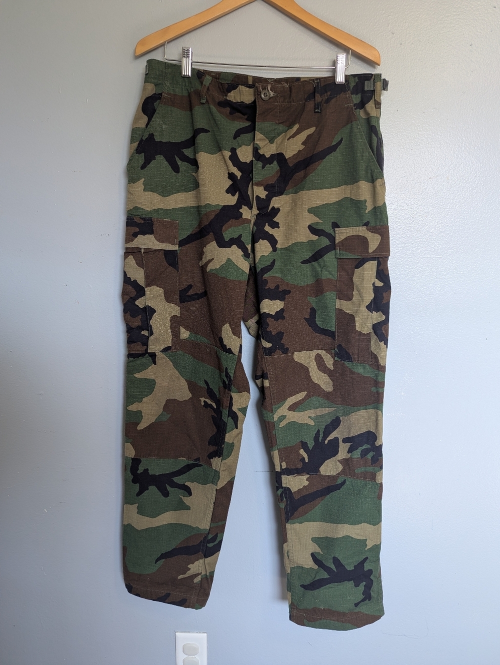 Men's Camo Cargo Pants - Green Woodland